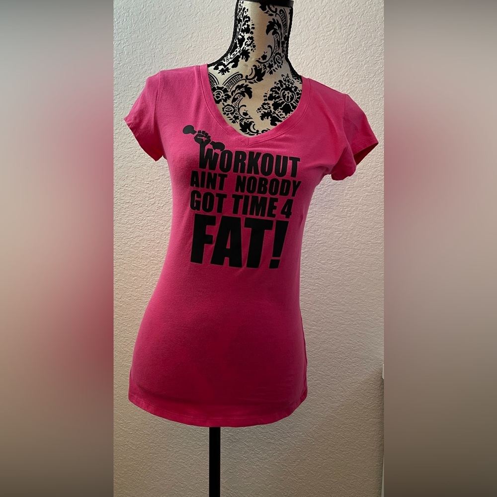 Gym Athletic Hot Pink Graphic Tee